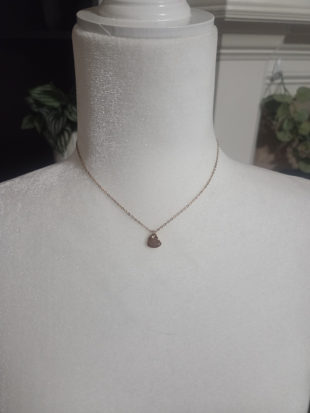 Plunder Gold Heart Charm Necklace